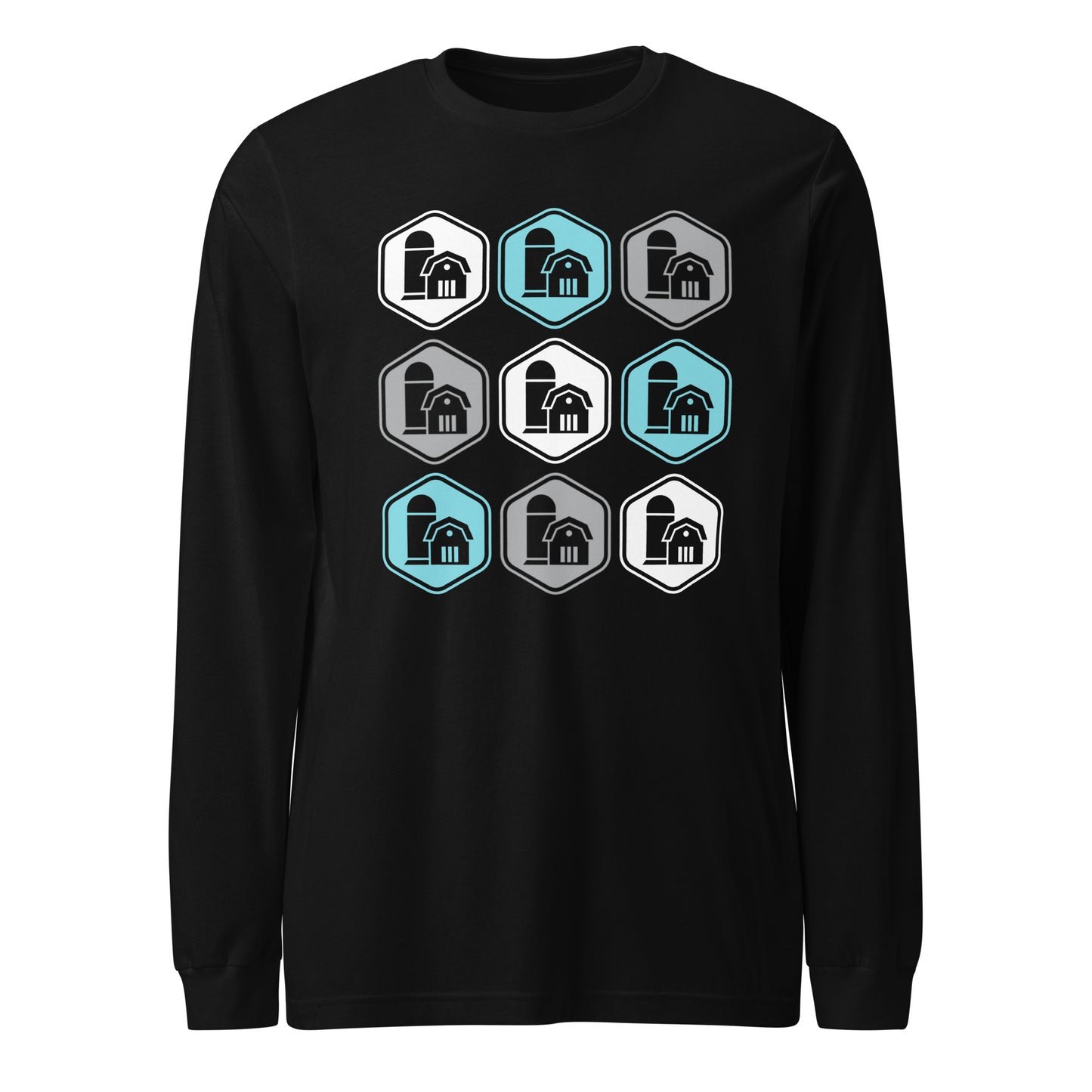 Logo Grid Unisex Long Sleeve T-Shirt