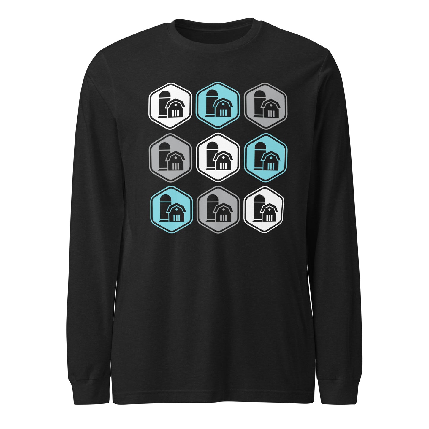 Logo Grid Unisex Long Sleeve T-Shirt